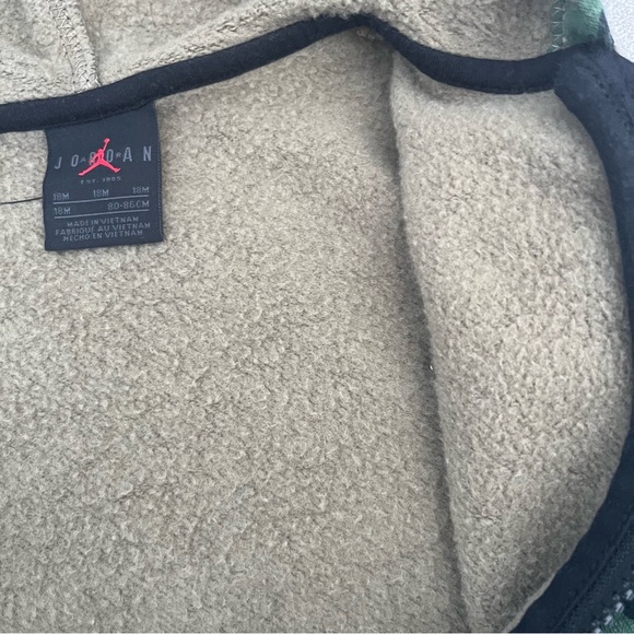 Jordan Camo Full Zip Sweat Jacket/Hoodie Sz 18M - Picture 2 of 3